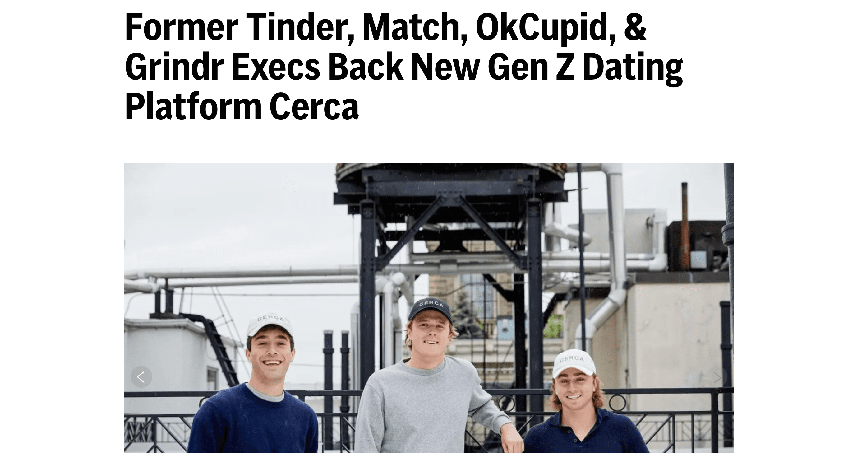 Former Tinder, Match, OkCupid, & Grindr Execs Back New Gen Z Dating Platform Cerca