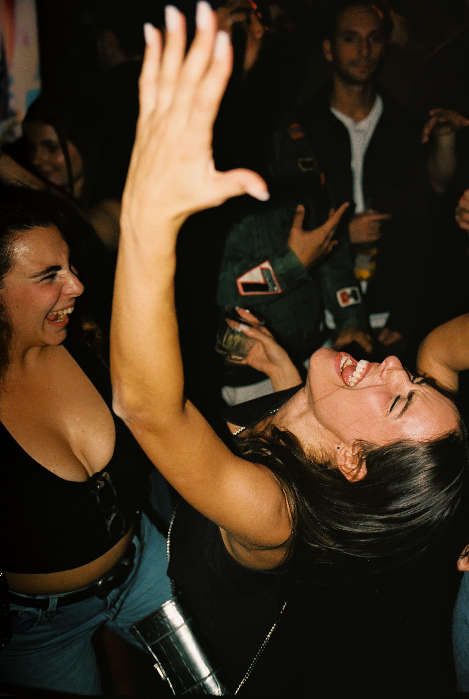 Guest dancing at a Cerca event.