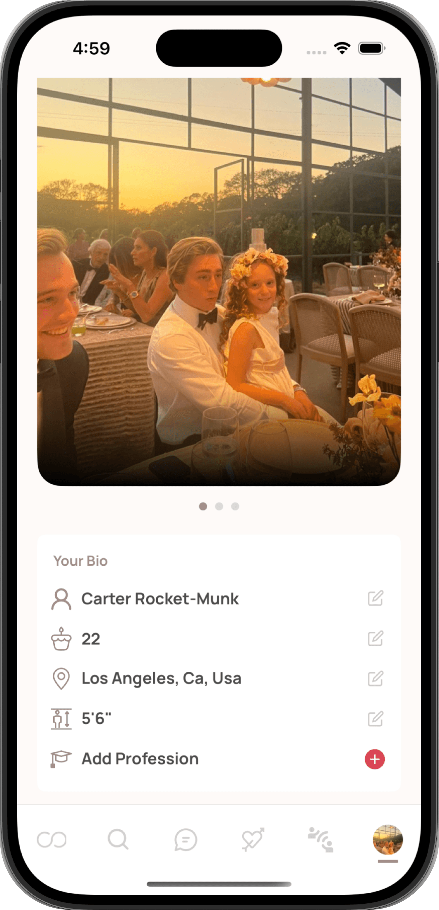 account page