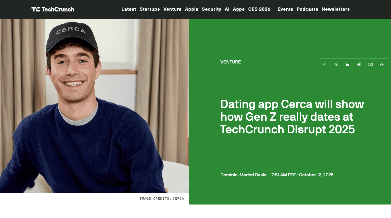 Cerca Will Show How Gen Z Really Dates